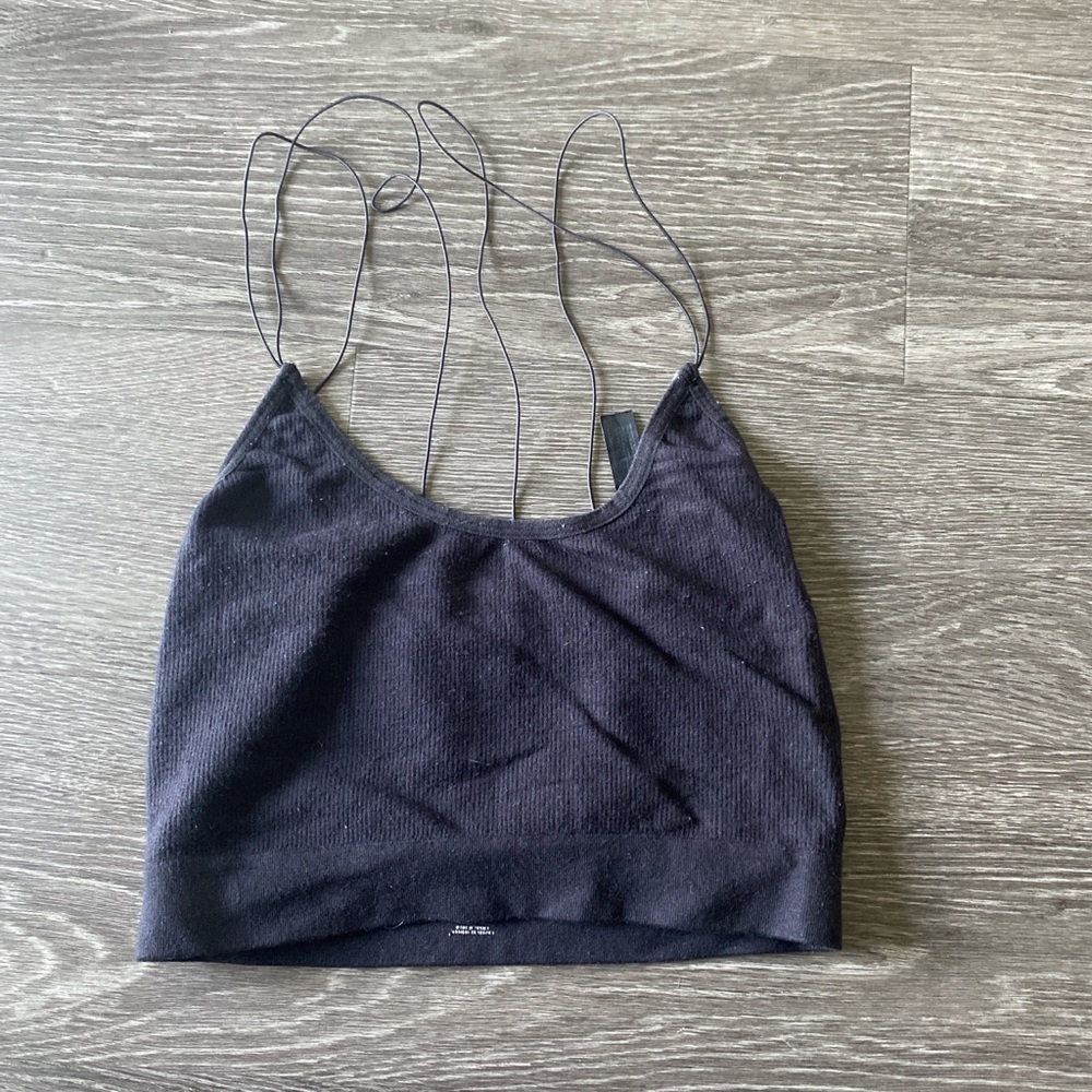 Black Spaghetti Strap Top from Urban Outfitters